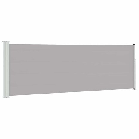 Tuinscherm uittrekbaar 100x300 cm grijs 2