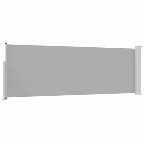 Tuinscherm uittrekbaar 100x300 cm grijs 6