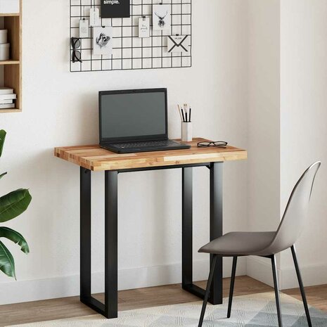 Bureaublad met olieafwerking 60x50x4 cm massief acaciahout 2