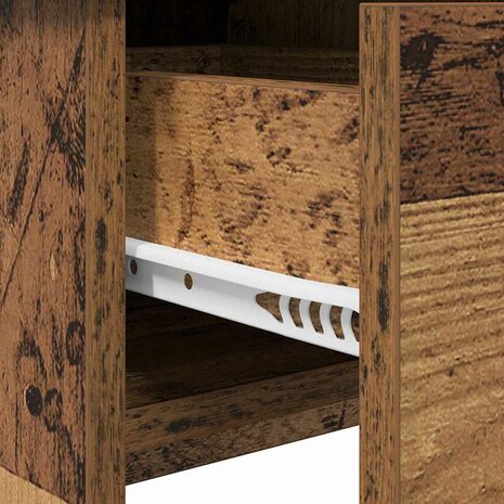 Kaptafel met lade met opslag Oudhout 100 x 45 x 76 cm 11