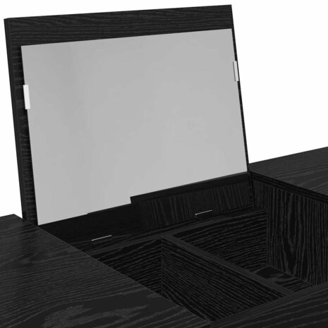 Kaptafel met lade Zwart Eiken 100 x 45 x 76 cm 10