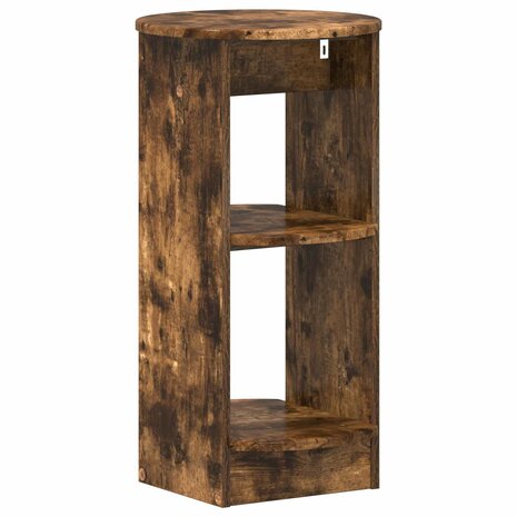Bijzetkast Gerookte Eik 40 x 40 x 75 cm Geconstrueerd hout 5
