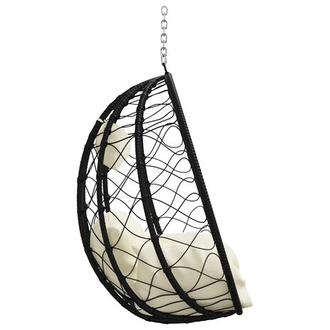 Egg hangstoel Cr&egrave;mewit 91,5 x 54,5 x 107 cm poly rattan 6
