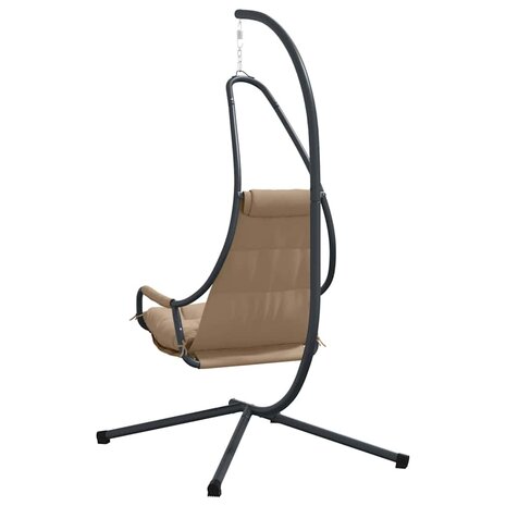Egg hangstoel Taupe 94 x 107 x 196,5 cm Staal 6