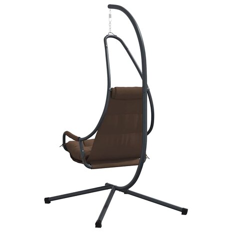 Egg hangstoel Koffiebruin 94 x 107 x 196,5 cm Staal 7