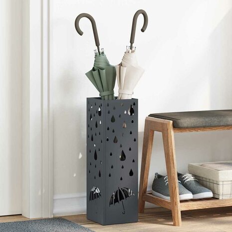 Paraplustandaard Antraciet 15,5 x 15,5 x 49 cm Metaal 1