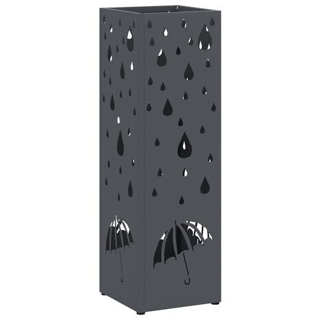 Paraplustandaard Antraciet 15,5 x 15,5 x 49 cm Metaal 2