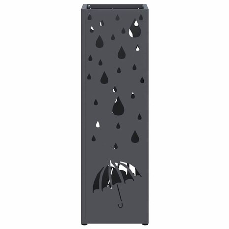 Paraplustandaard Antraciet 15,5 x 15,5 x 49 cm Metaal 4