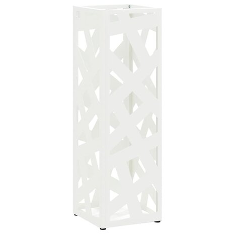 Paraplustandaard met opslag Wit 15,5 x 15,5 x 49 cm Metaal 2