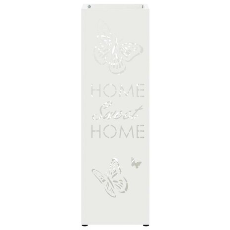 Paraplustandaard met opslag Wit 15,5 x 15,5 x 49 cm Metaal 4