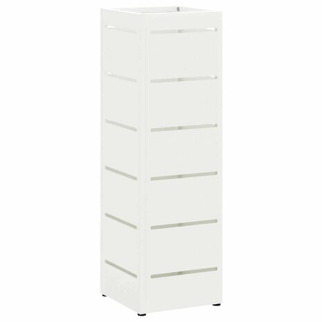 Paraplustandaard met opslag Wit 15,5 x 15,5 x 49 cm Staal 2