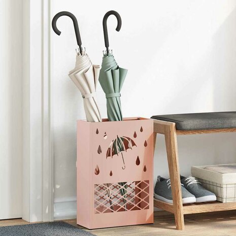 Paraplustandaard Roze 28 x 12 x 41 cm Staal 1