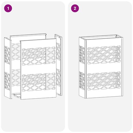 Paraplustandaard Mosterdgeel 28 x 12 x 41 cm Staal 7