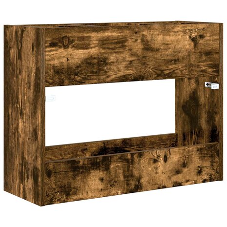Paraplustandaard Gerookt eiken 65 x 24 x 50 cm Bewerkt hout 7