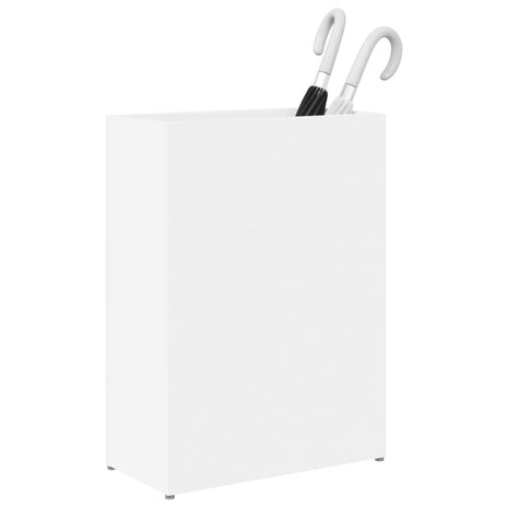 Paraplustandaard met opslag Wit 40 x 20 x 55,5 cm Bewerkt hout 3