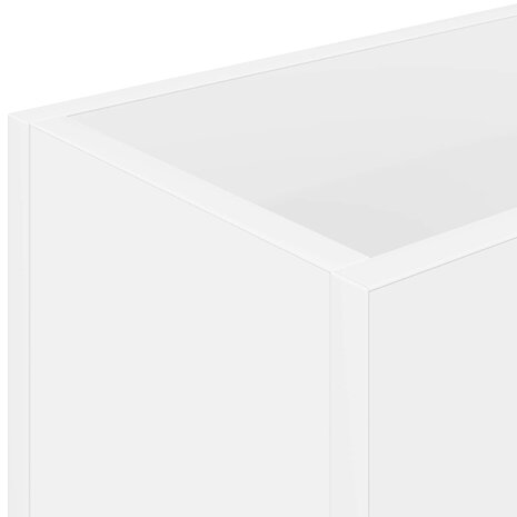 Paraplustandaard met opslag Wit 40 x 20 x 55,5 cm Bewerkt hout 8