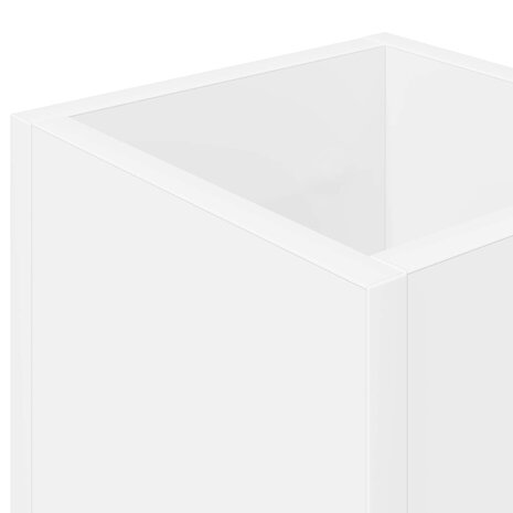 Paraplustandaard met opslag Wit 20 x 20 x 55,5 cm Bewerkt hout 8