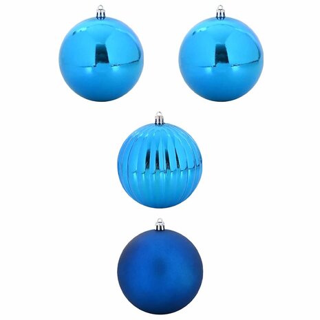 Kerstbal Set XXL 4 pcs Blauw Kunststof 2