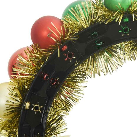 Kerstbal Kransen 2 pcs Multikleur 33 x 33 x 7 cm Polystyreen 7