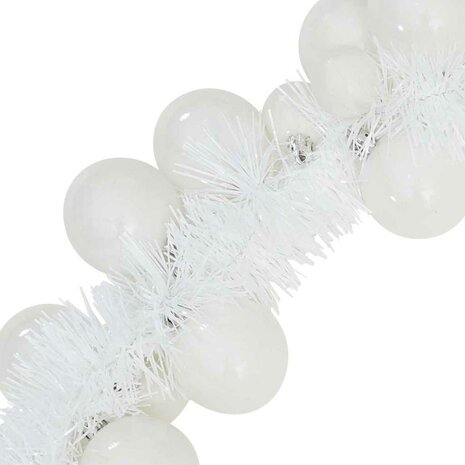 Kerstbal Guirlande Wit 186 cm Polystyreen 6