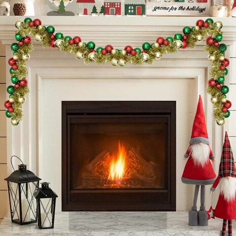 Kerstbal Guirlande Multikleur 186 cm Polystyreen 1