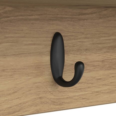 Wandgemonteerde kapstok met plank Artisan Eiken 50 x 16 x 26 cm 9