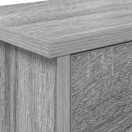 Wandgemonteerde kapstok met plank Grijs Sonoma 50 x 20 x 30 cm 9