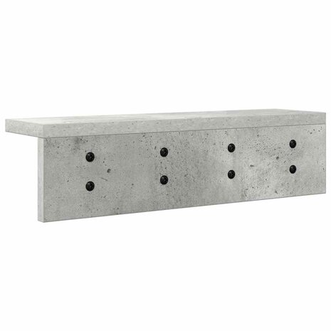 Wandgemonteerde kapstok Beton Grijs 40 x 10,5 x 10,5 cm 7