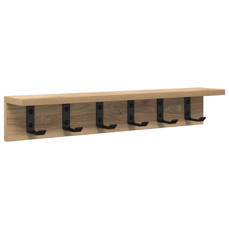 Wandgemonteerde kapstok Artisan Eiken 60 x 10,5 x 10,5 cm 2