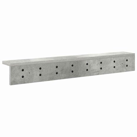 Wandgemonteerde kapstok Beton Grijs 80 x 10,5 x 10,5 cm 7