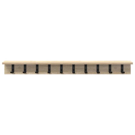 Wandgemonteerde kapstok Sonoma Eiken 100 x 10,5 x 10,5 cm 5