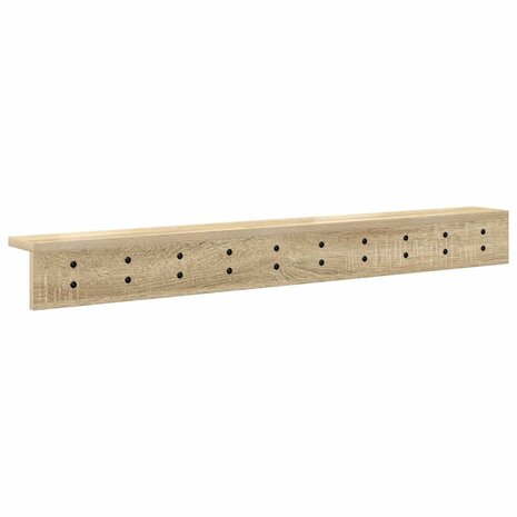 Wandgemonteerde kapstok Sonoma Eiken 100 x 10,5 x 10,5 cm 7