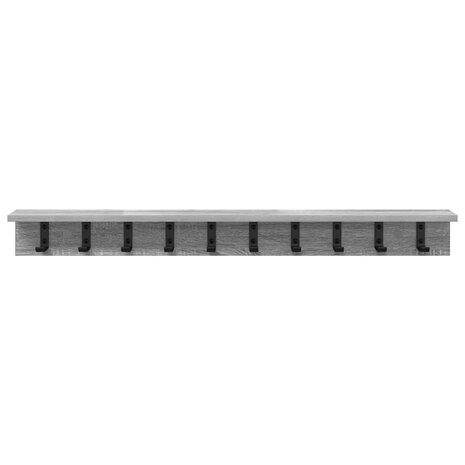 Wandgemonteerde kapstok Grijs Sonoma 100 x 10,5 x 10,5 cm 5