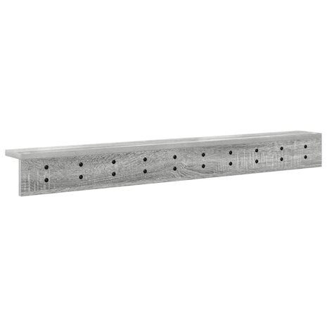 Wandgemonteerde kapstok Grijs Sonoma 100 x 10,5 x 10,5 cm 7