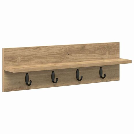 Wandgemonteerde kapstok Artisan Eiken 60 x 10,5 x 18 cm 2