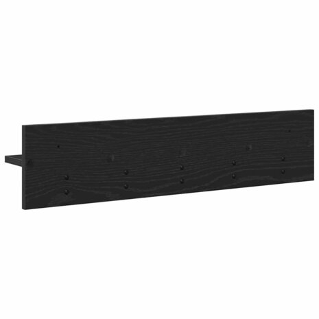 Wandgemonteerde kapstok Zwart Eiken 80 x 10,5 x 18 cm 7
