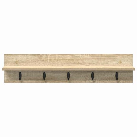 Wandgemonteerde kapstok Sonoma Eiken 80 x 10,5 x 18 cm 5