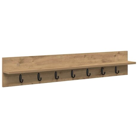 Wandgemonteerde kapstok Artisan Eiken 100 x 10,5 x 18 cm 2