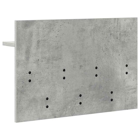 Wandgemonteerde kapstok met plank Beton Grijs 60 x 40 x 12 cm 7