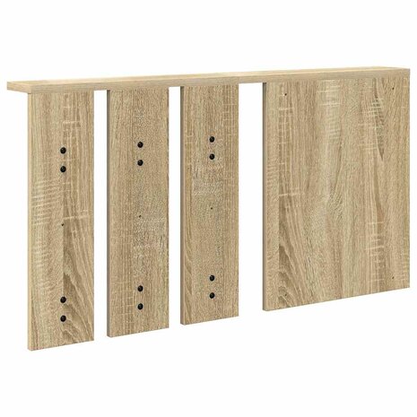 Wandgemonteerde kapstok met plank Sonoma eiken 85 x 10 x 45 cm 7
