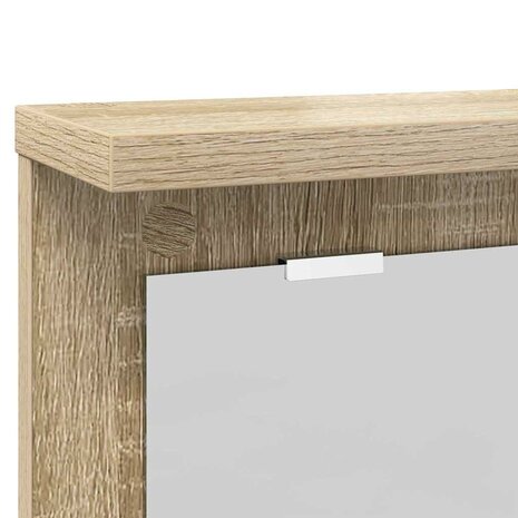 Wandgemonteerde kapstok met plank Sonoma eiken 85 x 10 x 45 cm 8