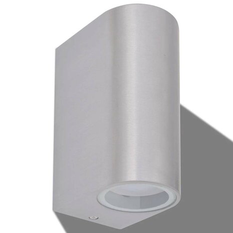 LED-wandlamp tuin op-/neerwaarts rond 2 st 3