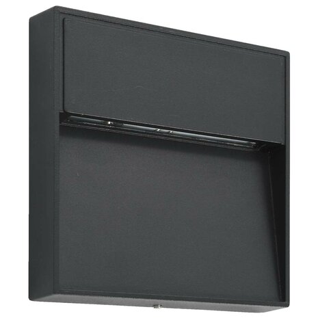 LED-buitenwandlampen 2 st 3 W vierkant zwart 3
