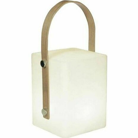 Bureaulamp Lumisky Tiky 10 x 10 x 25 cm Wit Bruin Bamboe Plastic 1