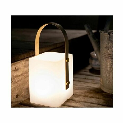 Bureaulamp Lumisky Tiky 10 x 10 x 25 cm Wit Bruin Bamboe Plastic 2