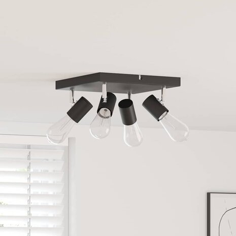 Plafondspot Zwart 26,5 x 26 x 11,5 cm Metaal 1