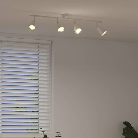 Plafondspot Wit 70 x 12,5 x 10,5 cm Metaal 4