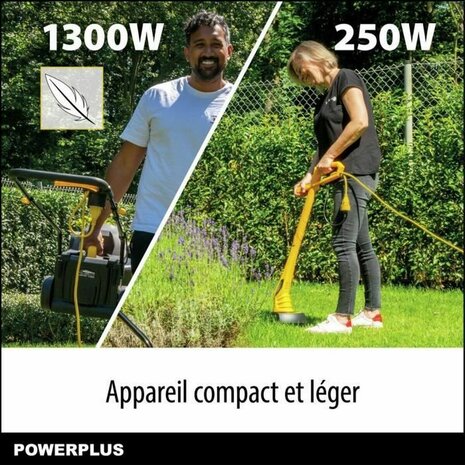 Elektrische grasmaaier Powerplus POWXG62205T 1300 W 220-240 V 32 cm 32 L 2