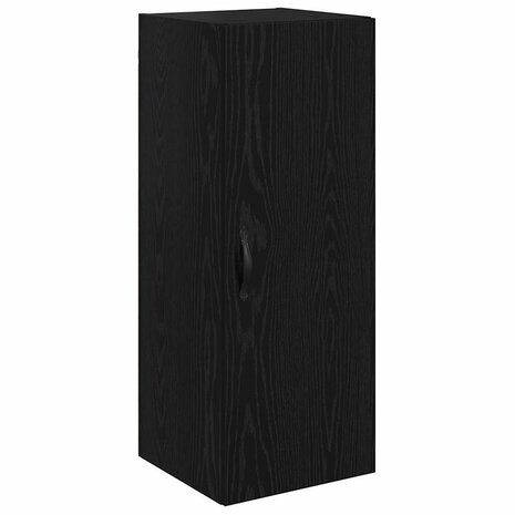 Highboard Zwart Eiken 34,5 x 34 x 90 cm Bewerkt hout 7