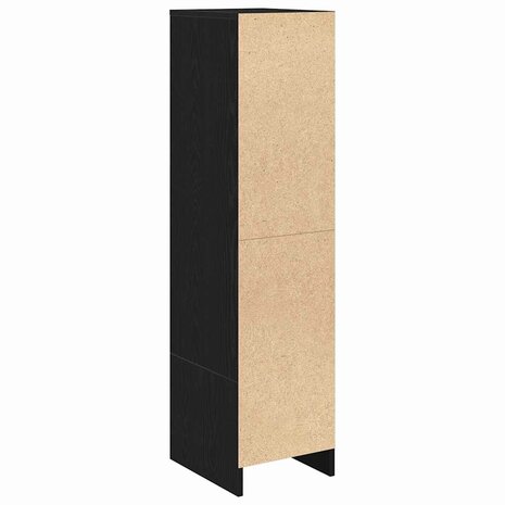 Highboard 29,5x34x119,5 cm spaanplaat zwart eikenkleurig 8